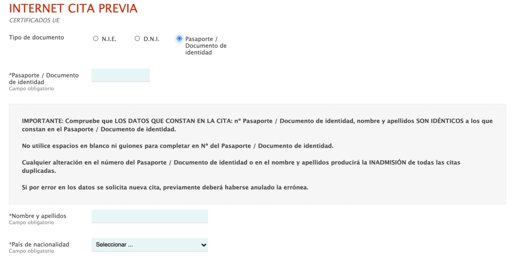 qué necesito para renovar NIE