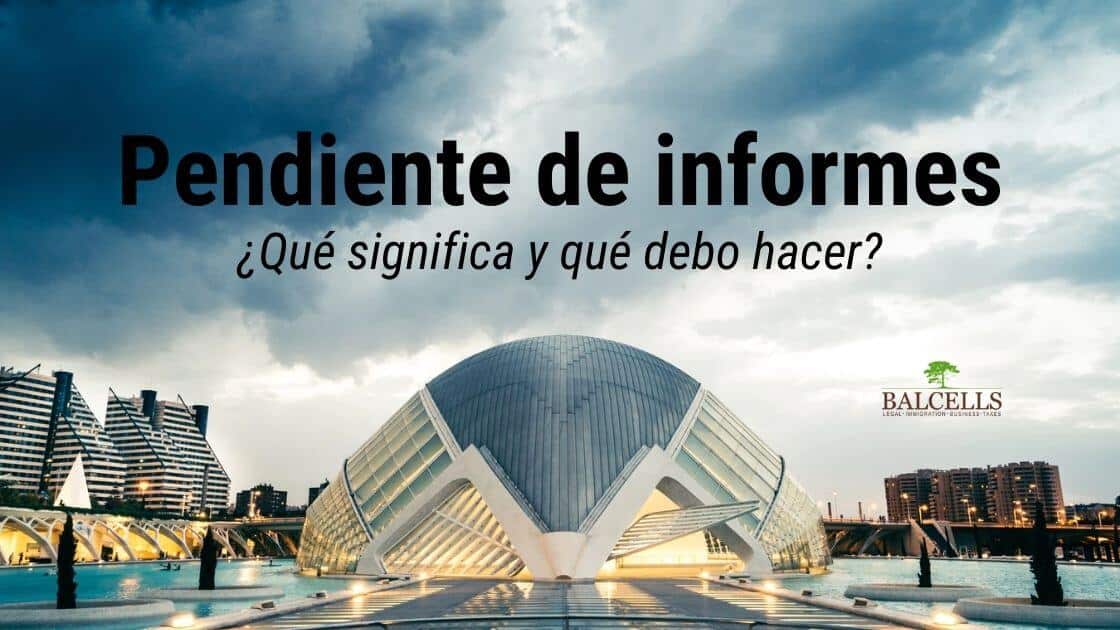 ¿Qué significa "Pendiente de informes preceptivos oficiales"?